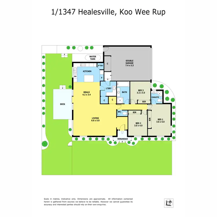 Floorplan of Homely house listing, 1/1347 Healesville - Koo Wee Rup Road, Woori Yallock VIC 3139