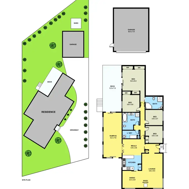 Floorplan of Homely house listing, 3 Mahy Court, Coldstream VIC 3770