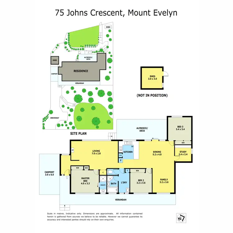 Floorplan of Homely house listing, 75 Johns Crescent, Mount Evelyn VIC 3796