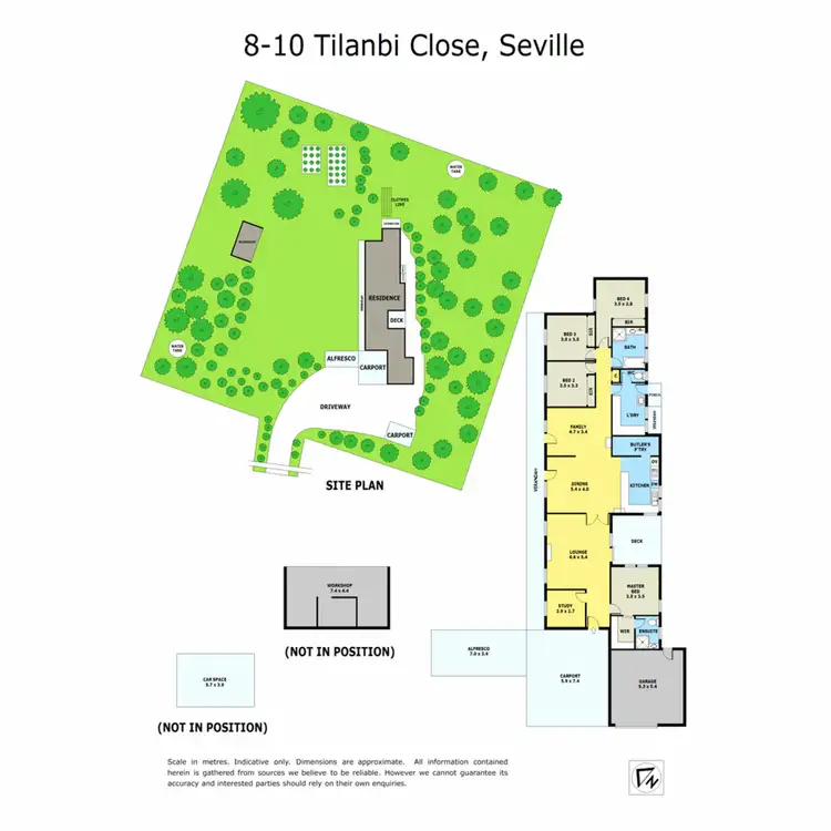 Floorplan of Homely house listing, 8-10 Tilanbi Close, Seville VIC 3139