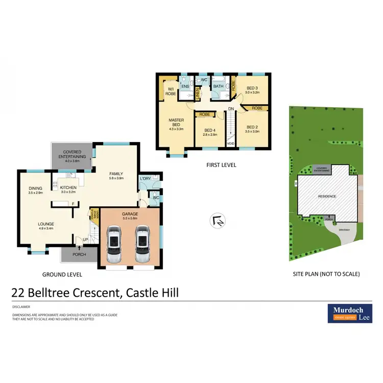 Floorplan of Homely house listing, 22 Belltree Crescent, Castle Hill NSW 2154