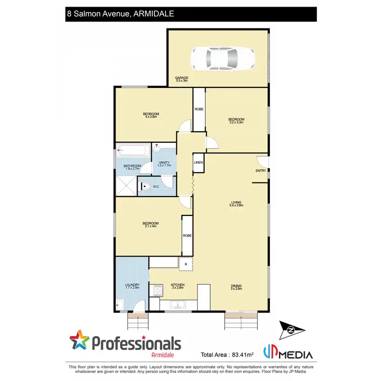 Floorplan of Homely house listing, 8 Salmon Avenue, Armidale NSW 2350