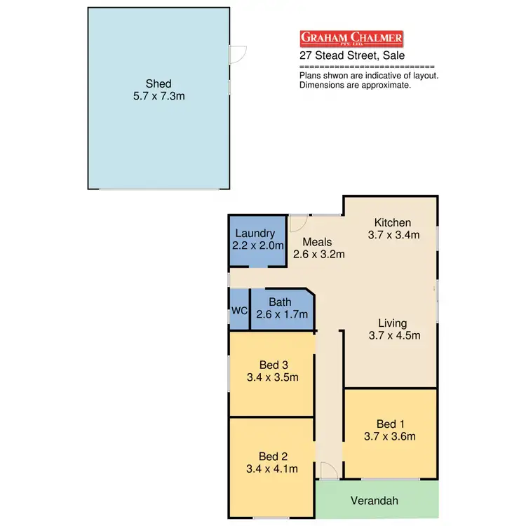 Floorplan of Homely house listing, 27 Stead Street, Sale VIC 3850