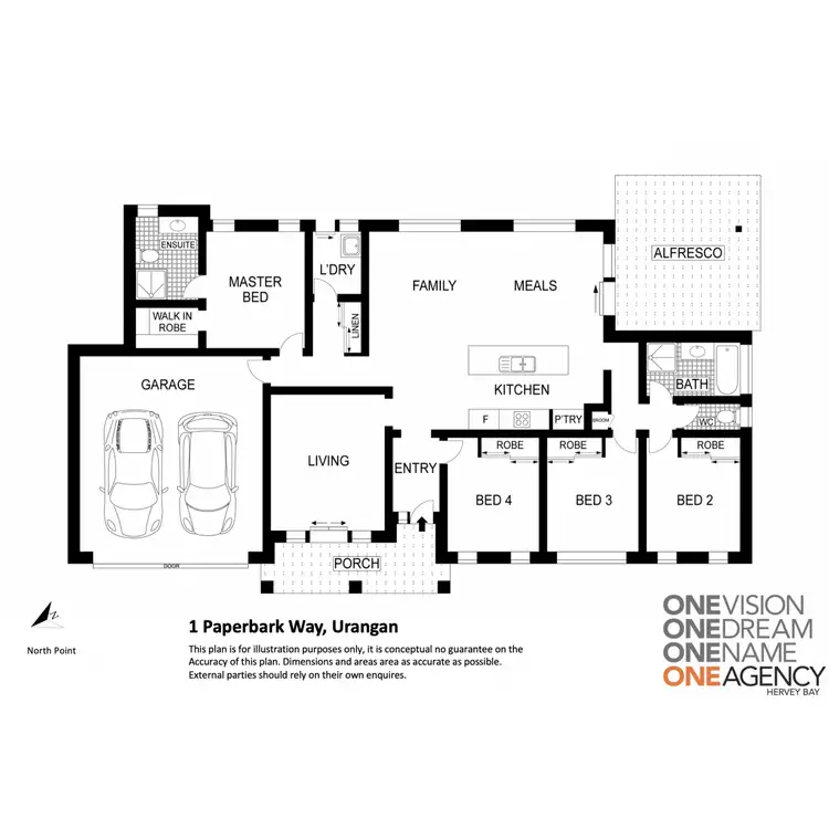 Floorplan of Homely house listing, 1 Paperbark Way, Urangan QLD 4655