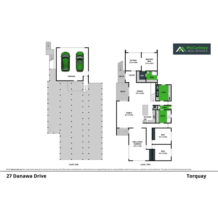 Floorplan of Homely house listing, 27 Danawa Drive, Torquay VIC 3228