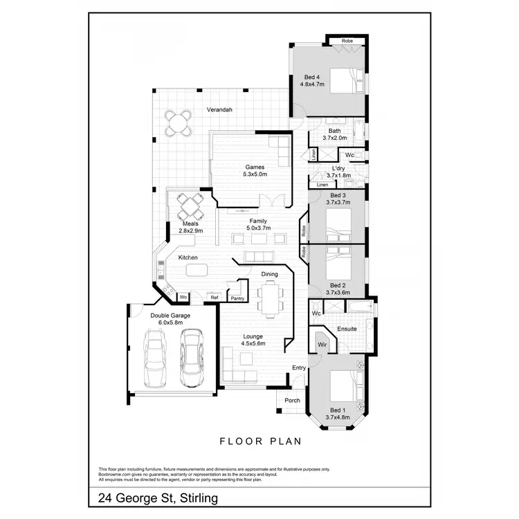 Floorplan of Homely house listing, 24 George Street, Stirling WA 6021