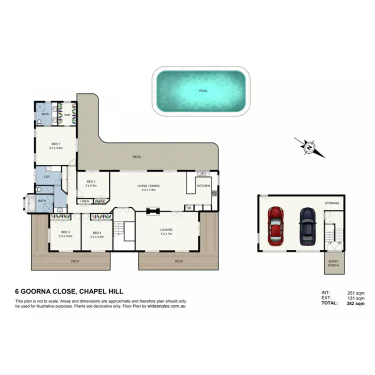Floorplan of Homely house listing, 6 Goorna Close, Chapel Hill QLD 4069