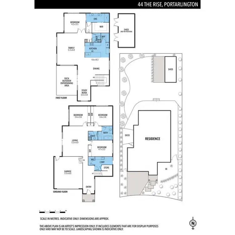 Floorplan of Homely house listing, 44 The Rise, Portarlington VIC 3223