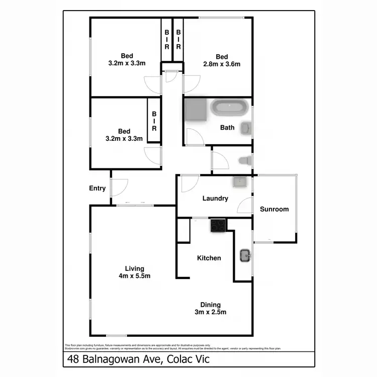 Floorplan of Homely house listing, 48 Balnagowan Avenue, Colac VIC 3250