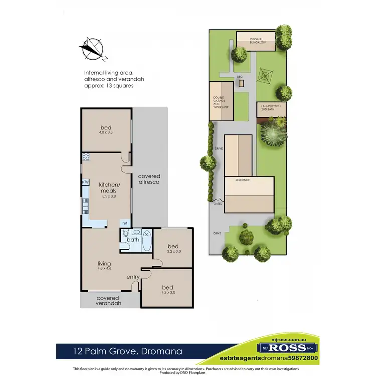 Floorplan of Homely house listing, 12 Palm Grove, Dromana VIC 3936