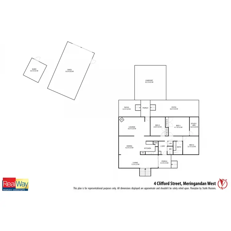 Floorplan of Homely house listing, 4 Clifford Street, Meringandan West QLD 4352