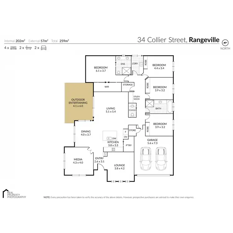 Floorplan of Homely house listing, 34 Collier Street, Rangeville QLD 4350