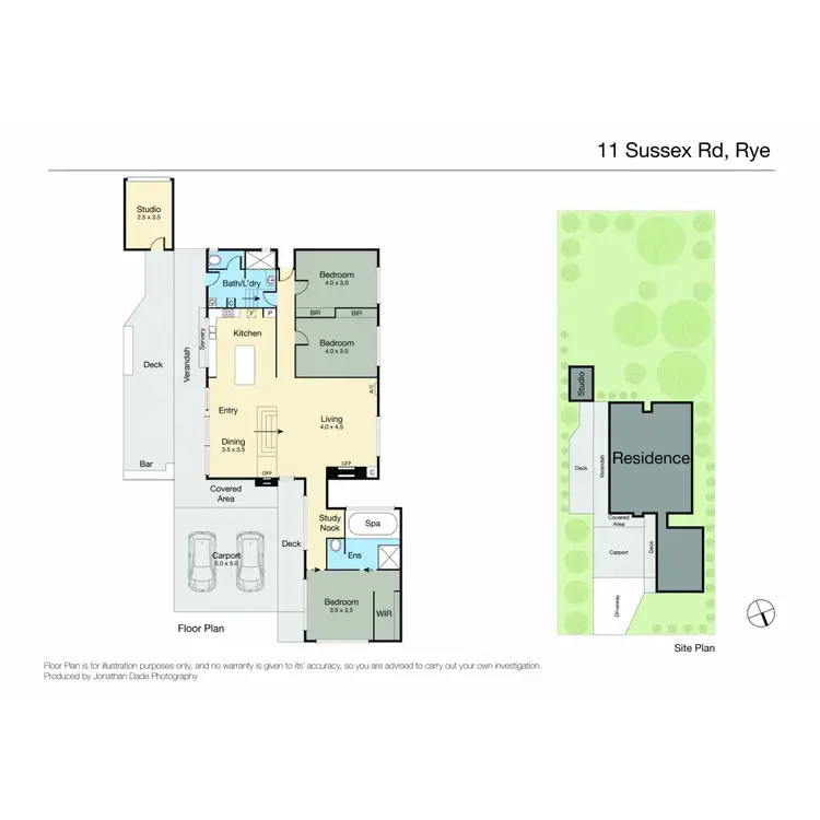 Floorplan of Homely house listing, 11 Sussex Road, Rye VIC 3941