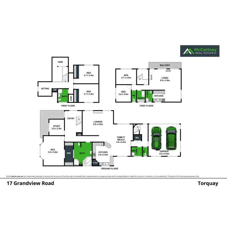 Floorplan of Homely house listing, 17 Grandview Road, Torquay VIC 3228
