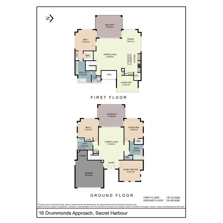 Floorplan of Homely house listing, 16 Drummonds Approach, Secret Harbour WA 6173