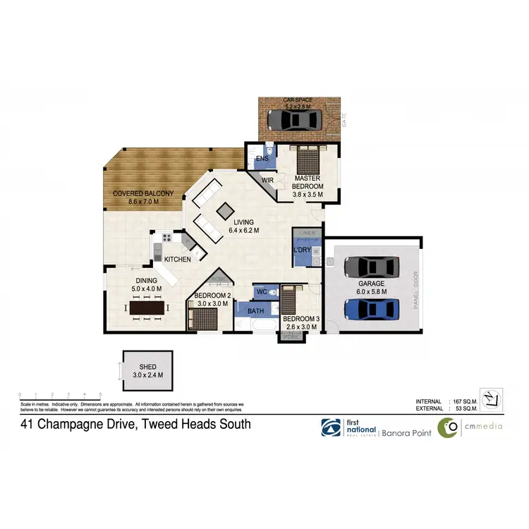 Floorplan of Homely house listing, 41 Champagne Drive, Tweed Heads South NSW 2486