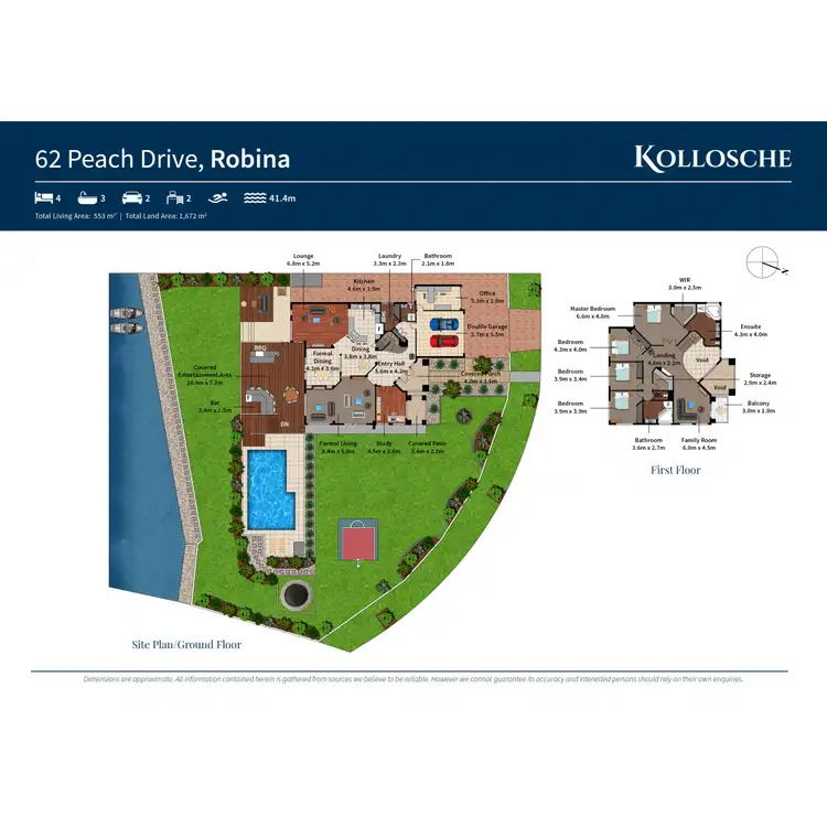 Floorplan of Homely house listing, 62 Peach Drive, Robina QLD 4226