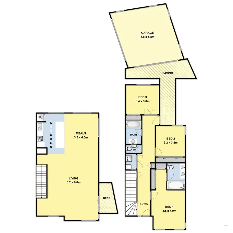 Floorplan of Homely townhouse listing, 63 Sands Boulevarde, Torquay VIC 3228
