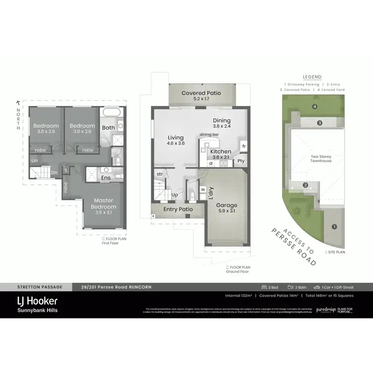 Floorplan of Homely townhouse listing, 29/201 Persse Road, Runcorn QLD 4113