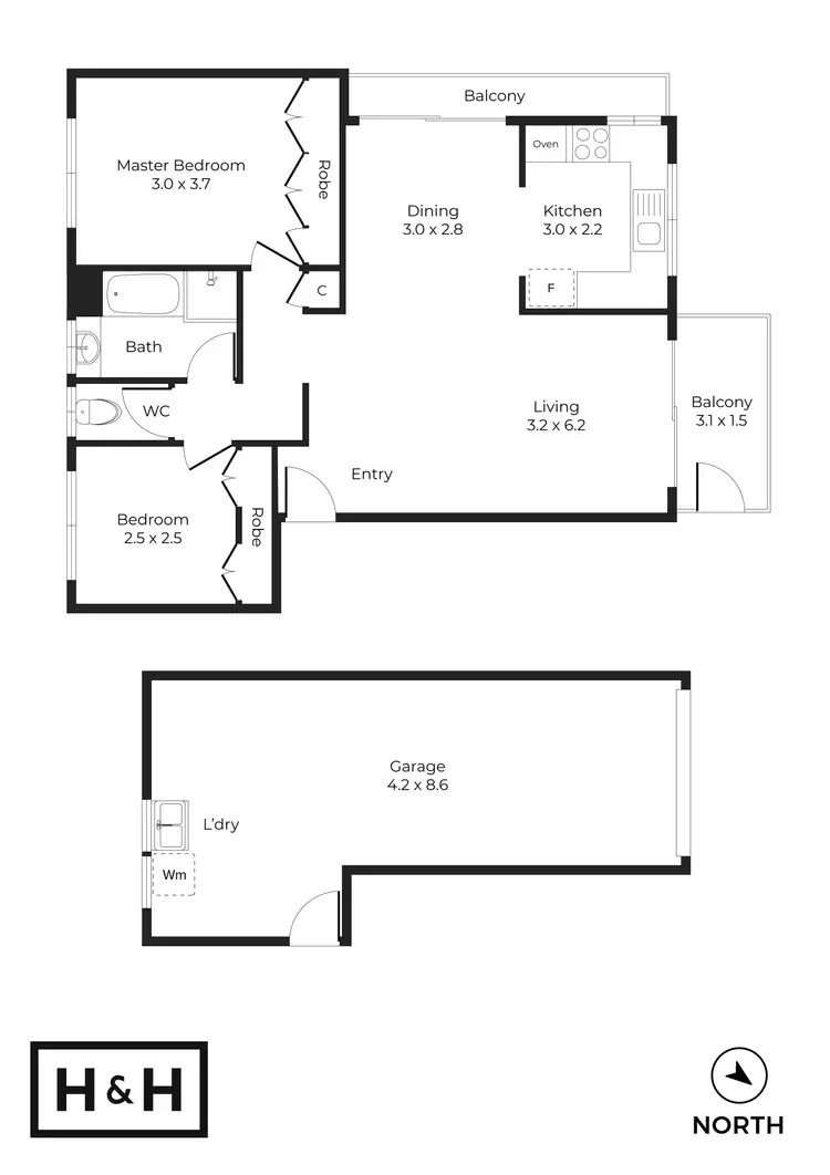 Floorplan of Homely apartment listing, 6/23 Macaulay Street, Coorparoo QLD 4151