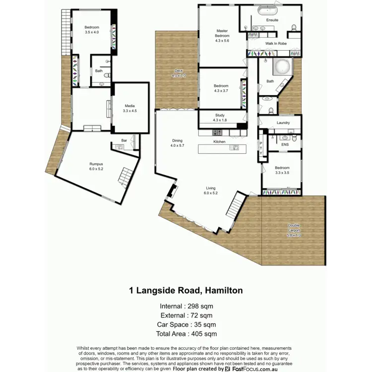 Floorplan of Homely house listing, 1 Langside Road, Hamilton QLD 4007