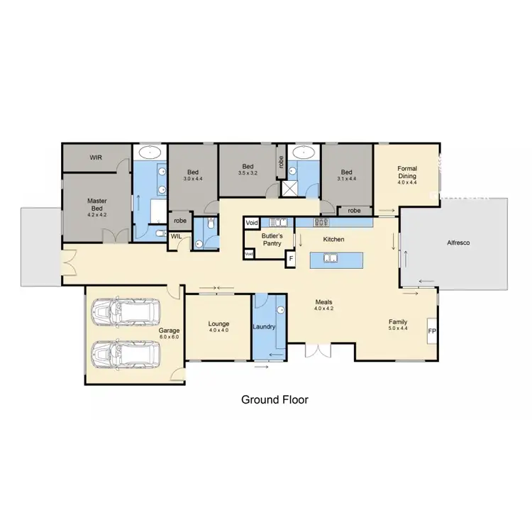 Floorplan of Homely house listing, 27 Portside Way, Safety Beach VIC 3936