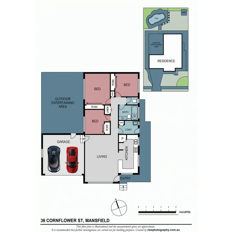 Floorplan of Homely house listing, 36 Cornflower Street, Mansfield QLD 4122