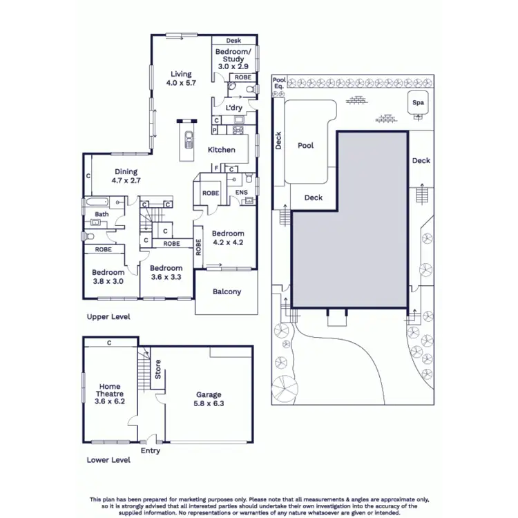 Floorplan of Homely house listing, 23 Ashford Crescent, Westmeadows VIC 3049