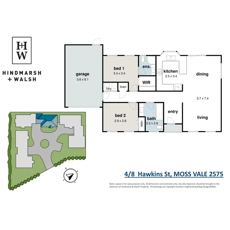 Floorplan of Homely villa listing, 4/8 Hawkins Street, Moss Vale NSW 2577