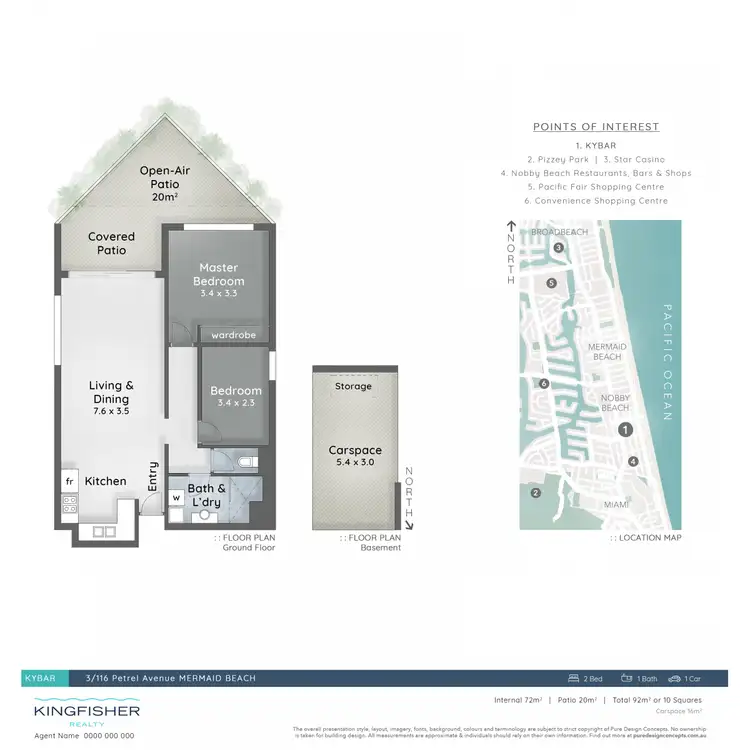 Floorplan of Homely apartment listing, 3/116 Petrel Avenue, Mermaid Beach QLD 4218