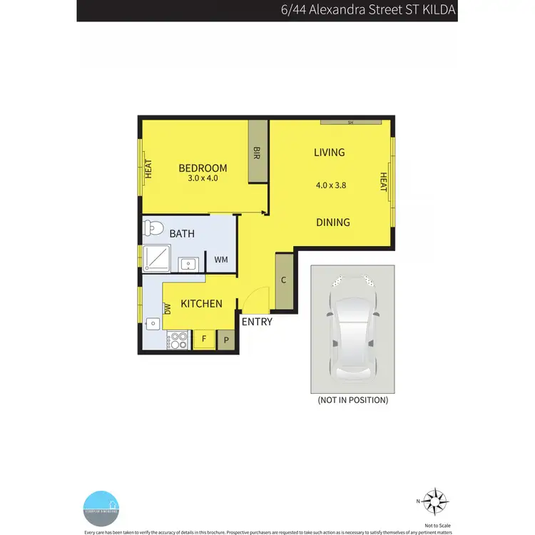 Floorplan of Homely apartment listing, 6/44 Alexandra Street, St Kilda East VIC 3183