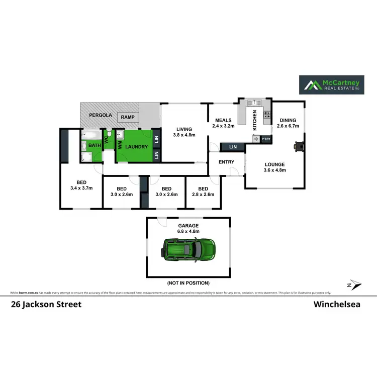 Floorplan of Homely house listing, 26 Jackson Street, Winchelsea VIC 3241
