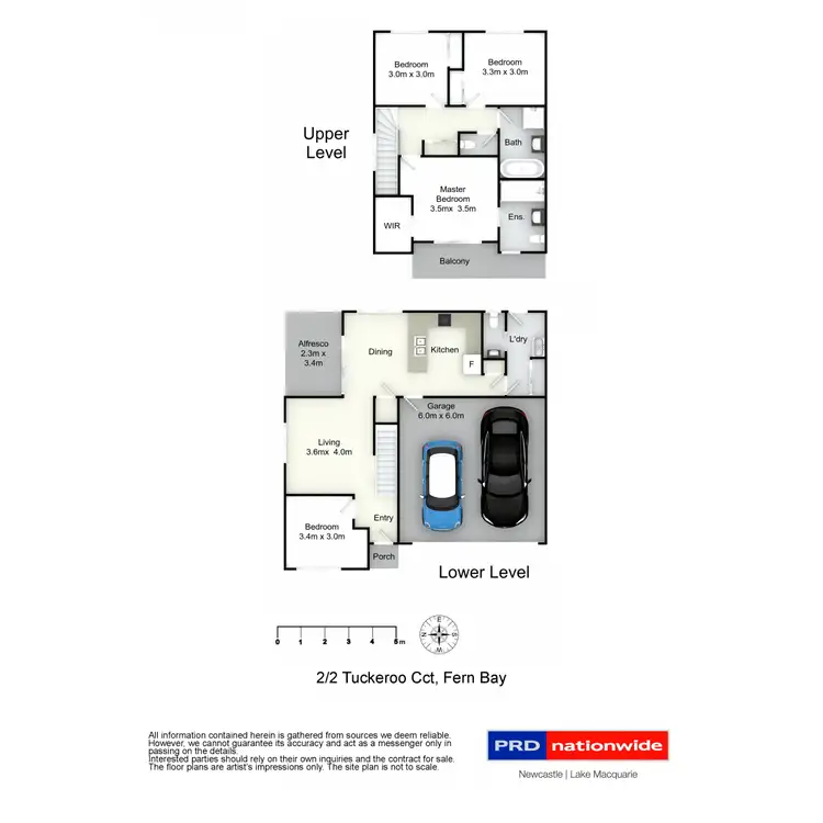 Floorplan of Homely semi-detached listing, 2/2 Tuckeroo Circuit, Fern Bay NSW 2295