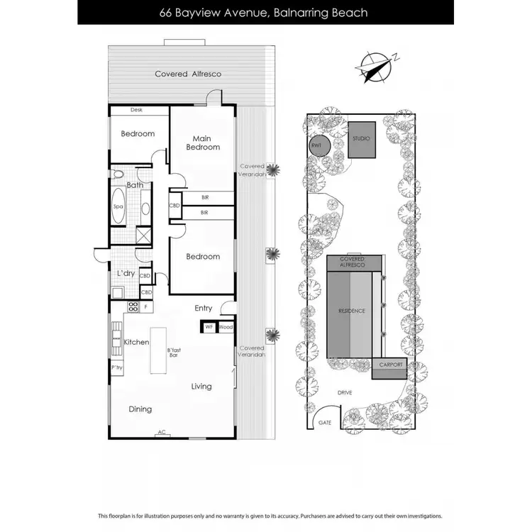 Floorplan of Homely house listing, 66 Bayview Road, Balnarring Beach VIC 3926