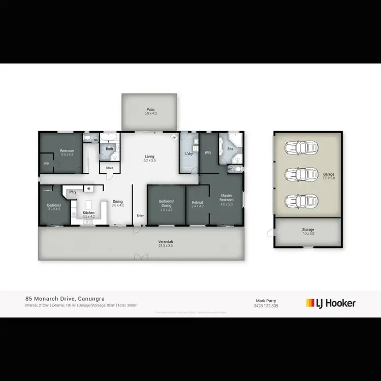 Floorplan of Homely house listing, 85 Monarch Drive, Canungra QLD 4275