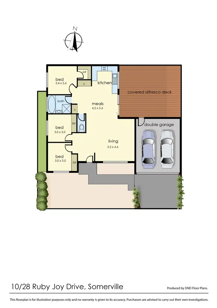 Floorplan of Homely unit listing, 10/28 Ruby Joy Drive, Somerville VIC 3912