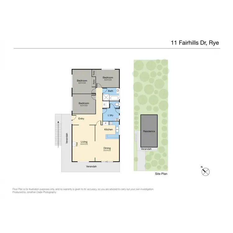 Floorplan of Homely house listing, 11 Fairhills Drive, Rye VIC 3941