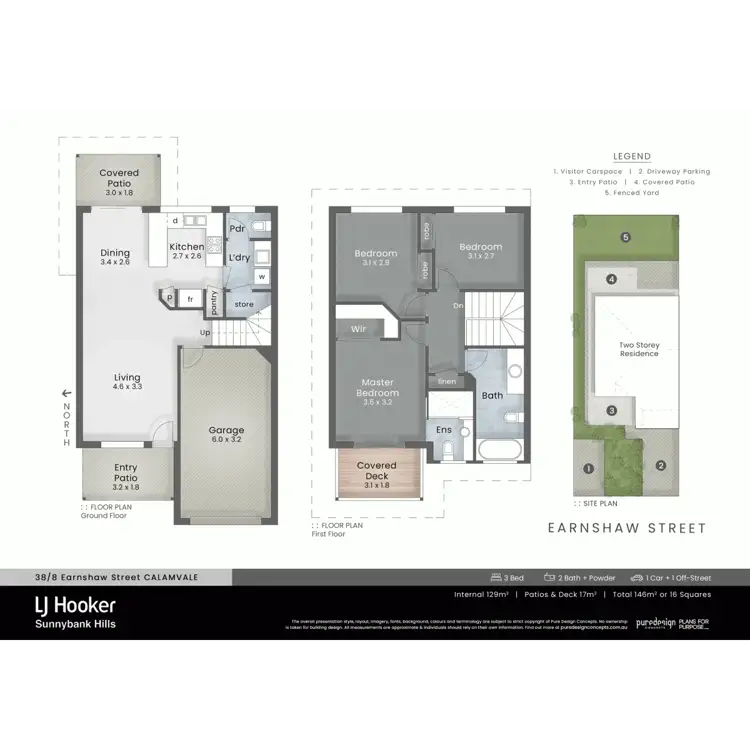 Floorplan of Homely townhouse listing, 38/8 Earnshaw Street, Calamvale QLD 4116