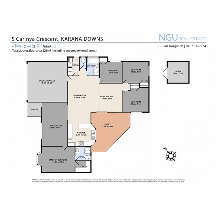 Floorplan of Homely house listing, 5 Carinya Crescent, Karana Downs QLD 4306