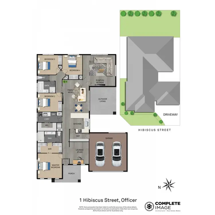 Floorplan of Homely house listing, 1 Hibiscus Street, Officer VIC 3809