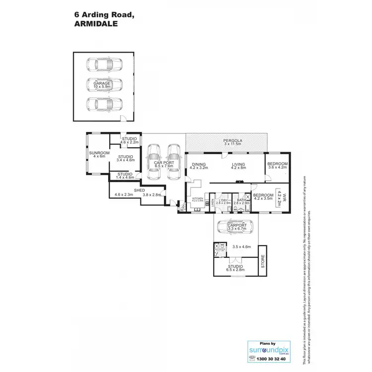 Floorplan of Homely house listing, 6 Arding Road, Armidale NSW 2350