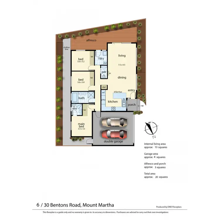 Floorplan of Homely unit listing, 6/30 Bentons Road, Mount Martha VIC 3934