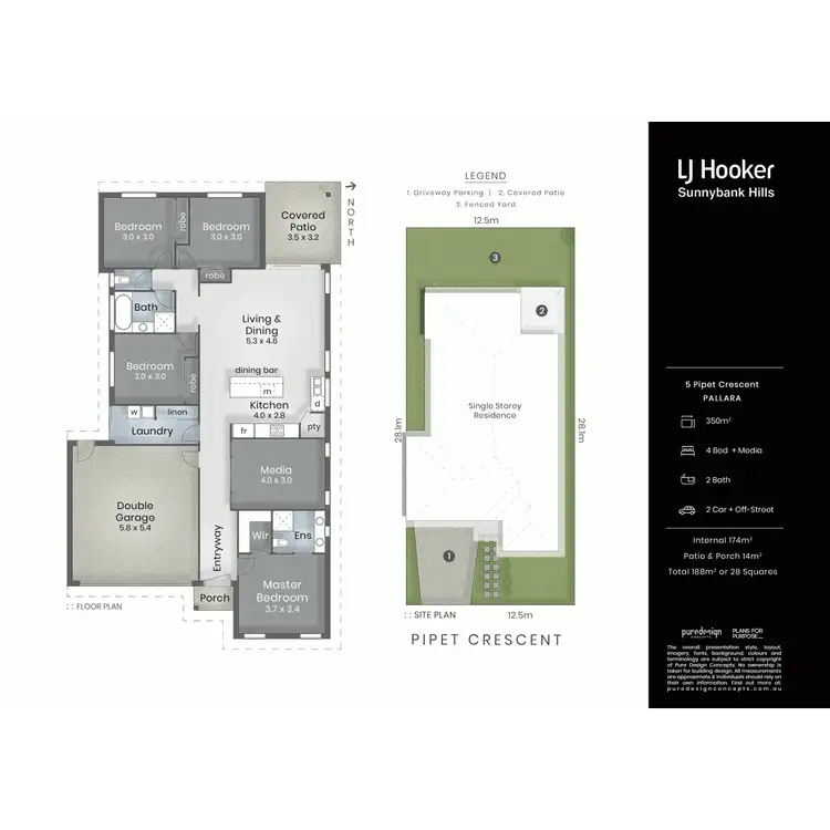 Floorplan of Homely house listing, 5 Pipet Crescent, Pallara QLD 4110