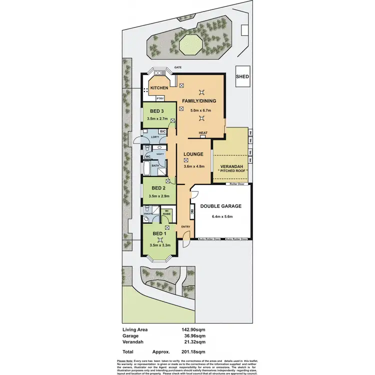 Floorplan of Homely house listing, 9 Trellios Street, Modbury SA 5092