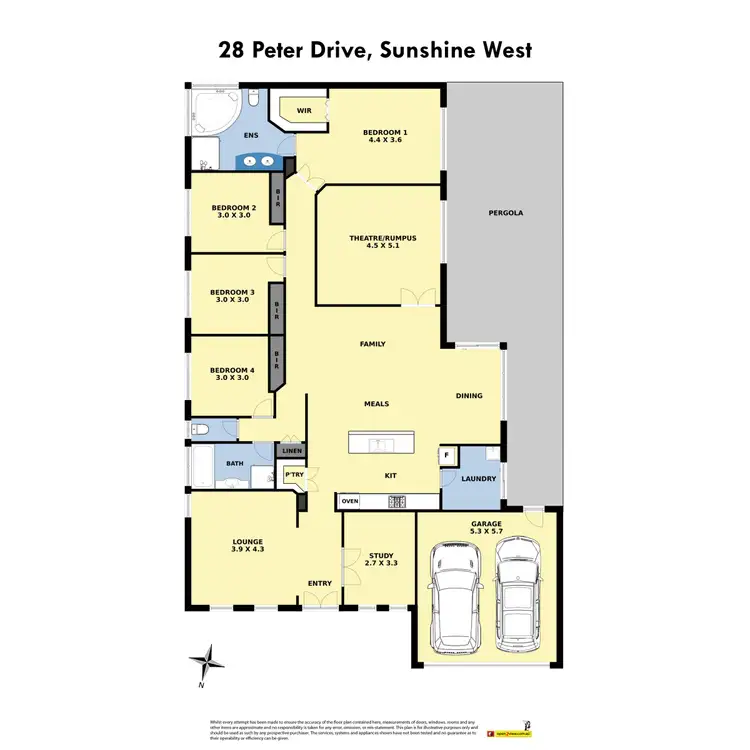 Floorplan of Homely house listing, 28 Peter Drive, Sunshine West VIC 3020