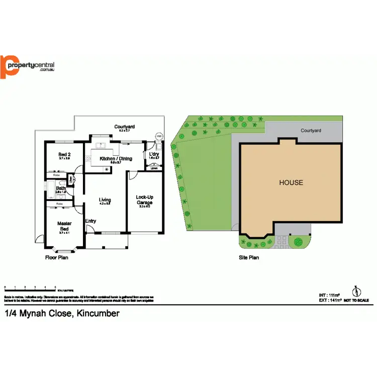 Floorplan of Homely villa listing, 1/4 Mynah Close, Kincumber NSW 2251
