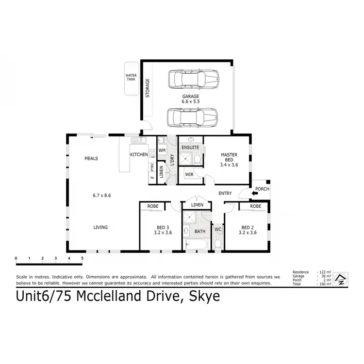 Floorplan of Homely unit listing, 6/75 Mcclelland Drive, Skye VIC 3977