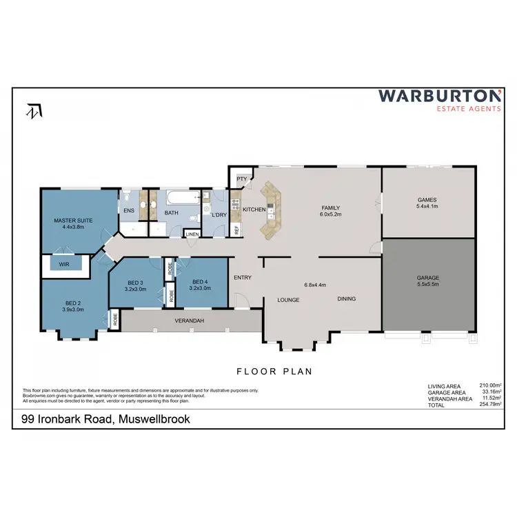 Floorplan of Homely house listing, 99 Ironbark Road, Muswellbrook NSW 2333