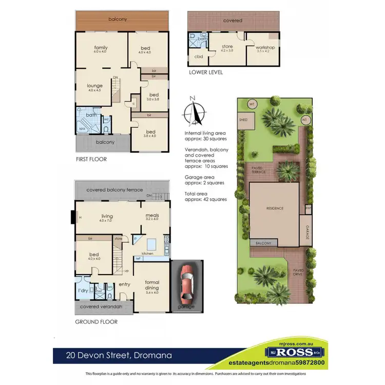 Floorplan of Homely house listing, 20 Devon Street, Dromana VIC 3936