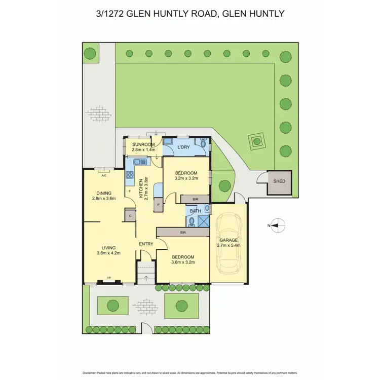 Floorplan of Homely unit listing, 3/1272 Glen Huntly Road, Carnegie VIC 3163